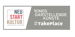 Neustart Kultur Logo mit Zusatz Take Place